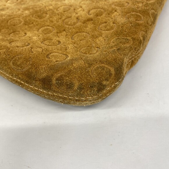 Celine Shoulder Bag C Macadam Suede Beige Women's - Picture 6 of 14